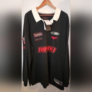 Nike Jordan Polo Long-Sleeve Rugby Top Sz‎ XX-LARGE NWT